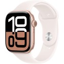 Apple Watch Series 10 GPS + Cellular 46Mm Rose Gold Aluminum Case with Light Blush Sport Band - M/L Apple Watch Series 10 GPS + Cellular 46Mm Rose Gold Aluminum Case with Light Blush Sport Band - M/L