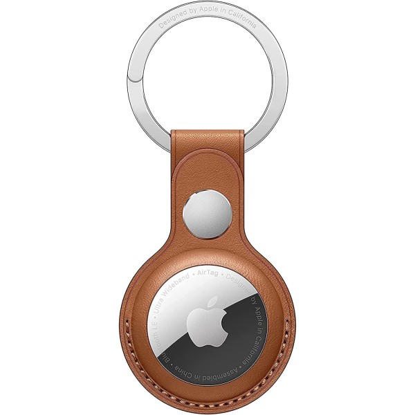 Apple AirTag Leather Key Ring - Brown Apple AirTag Leather Key Ring - Brown