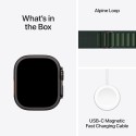 Apple Watch Ultra 2 GPS + Cellular 49mm Black Titanium Case with Dark Green Alpine Loop - Medium Apple Watch Ultra 2 GPS + Cellular 49mm Black Titanium Case with Dark Green Alpine Loop - Medium
