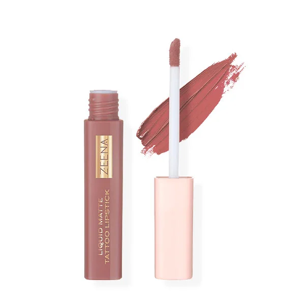 ZEENA Liquid Matte Tattoo Lipstick, 050 - Caramel Crush