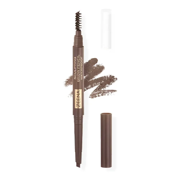 ZEENA Sculpting Brow Pencil Waterproof, 020 Chocolate Brown