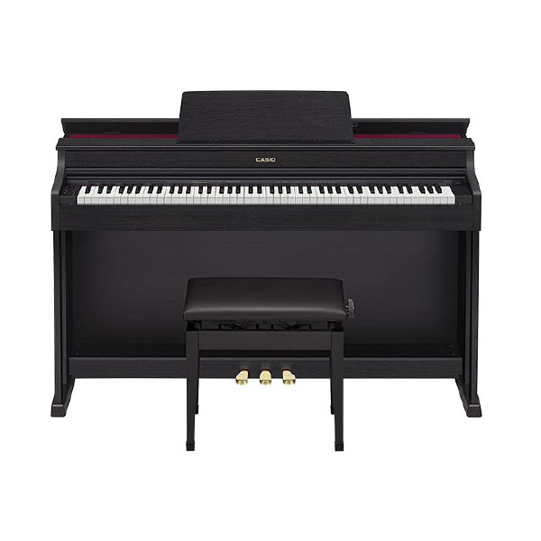 بيانو سيلفيانو رقمي/ديجيتال 88 مفتاح لون اسود من كاسيو - AP-470BKC2