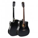 ENJOY Basswood 41" Acoustic Guitar, Black - E41-DDL-BK