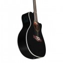 EKO Electrified Acoustic Guitar, Black - NXT-A100CE-BLACK