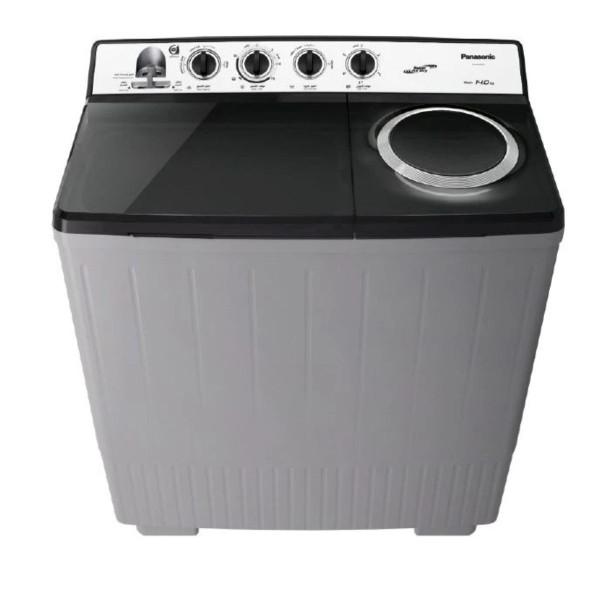 Panasonic Twin Tub Washing Machine 14KG,8KG, Abaya Wash, Silver - NA-W14XG1BKW
