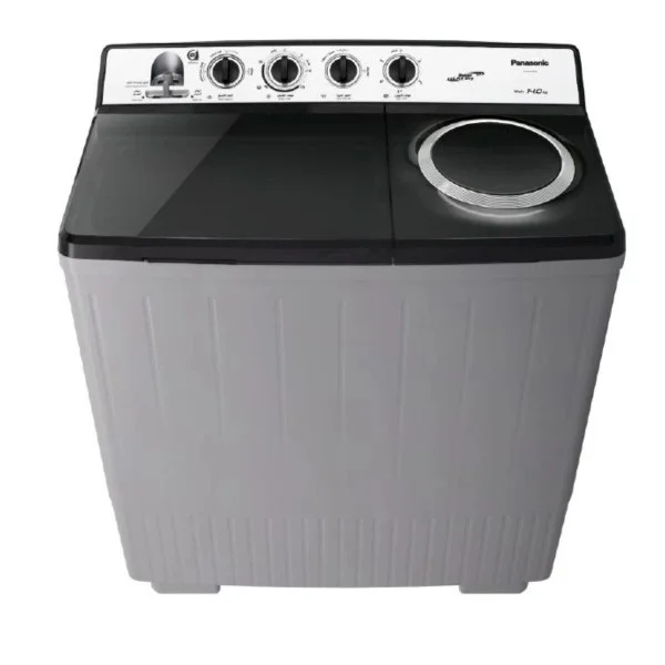 Panasonic Twin Tub Washing Machine 14KG,8KG, Abaya Wash, Silver - NA-W14XG1BKW