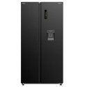 Panasonic Side by Side Refrigerator 610 Liters, Black - NR-BS80DMKKW