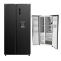 Panasonic Side by Side Refrigerator 610 Liters, Black - NR-BS80DMKKW