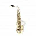 ARTLAND Eb Alto Saxophone Gold Keys, with Bag, White - AAS-5505CW