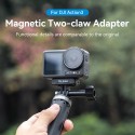 Telesin Magnetic Dual Claw Mount for DJI Osmo Action 3/4, Black - OA-TPM-T04