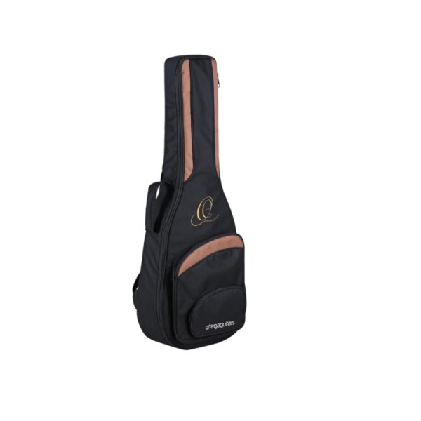 Ortega Pro Series Full Size Classical 4/4 Guitar Bag, Brown/Black - ONB44