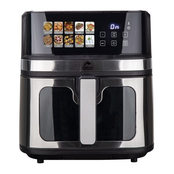 Orca 8Litre Capacity, 1700Watts, Digital TFT Airfryer, Black/Silver - OR-AF8005