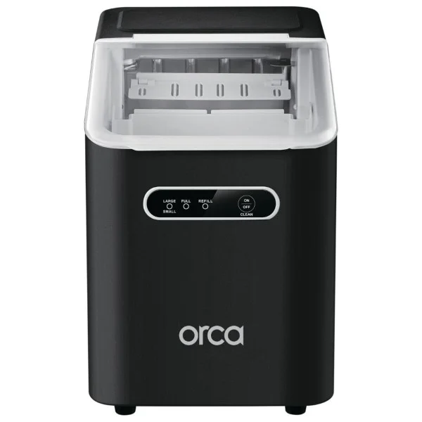 Orca Bullet Ice Maker Machine 10kg, Black - OR-ICE-1000-BLK