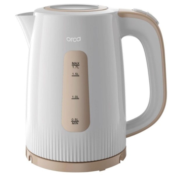 Orca 1.7Litre, 2200Watts, Plastic Kettle, White - OR-KEPX3015A