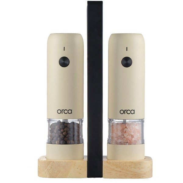 Orca Rechargeable Mini Pepper Mill/Set, White - OR-SPM-569A(W)