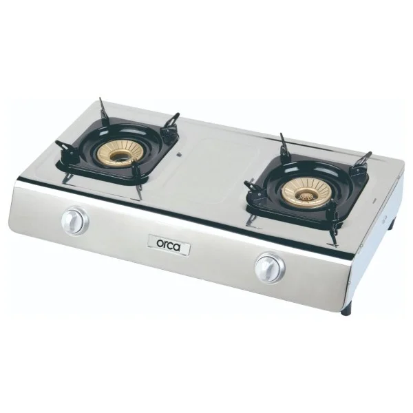 Orca Tabletop Stainless Steel, 2 Gas Burner - OR-TTB-2BSST
