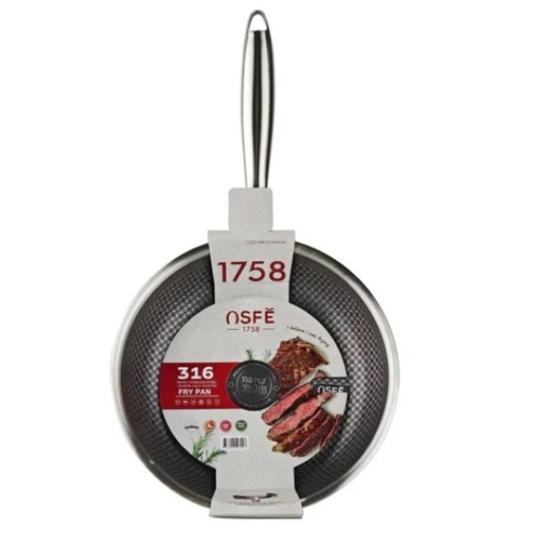 OSFE Fry Pan 3 Layers 20cm Stainless Steel -  OSFE-116