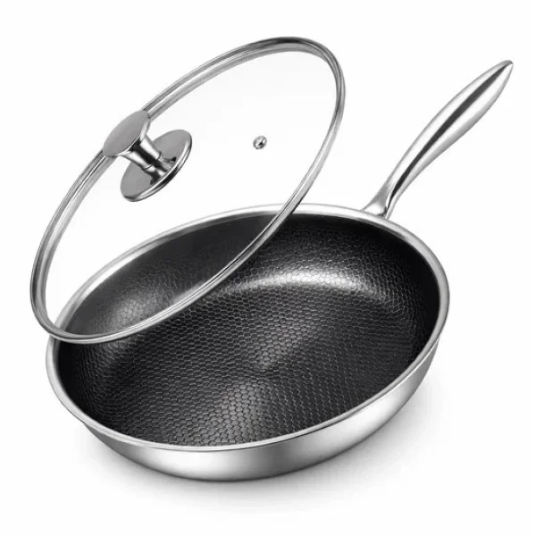OSFE 24cm Fry Pan with Wide Side Glass Lid - OSFE-124