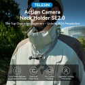 Telesin Magnetic Neck Holder Mount 2in1 for GoPro and Smartphone - P2-HNB-02-GY Telesin Magnetic Neck Holder Mount 2in1 for GoPro and Smartphone - P2-HNB-02-GY