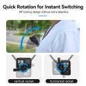 Telesin Magnetic Neck Holder Mount 2in1 for GoPro and Smartphone - P2-HNB-02-GY Telesin Magnetic Neck Holder Mount 2in1 for GoPro and Smartphone - P2-HNB-02-GY