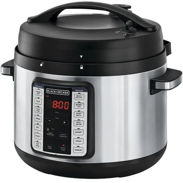 Black & Decker 10L Smart Steam Pot, 9 In 1, 1350W Electric Pressure Cooker - PCP1010-B5