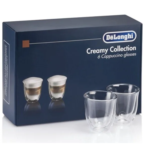 Delonghi Cappuccino Glass (190ml X 6pcs) - DLSC301