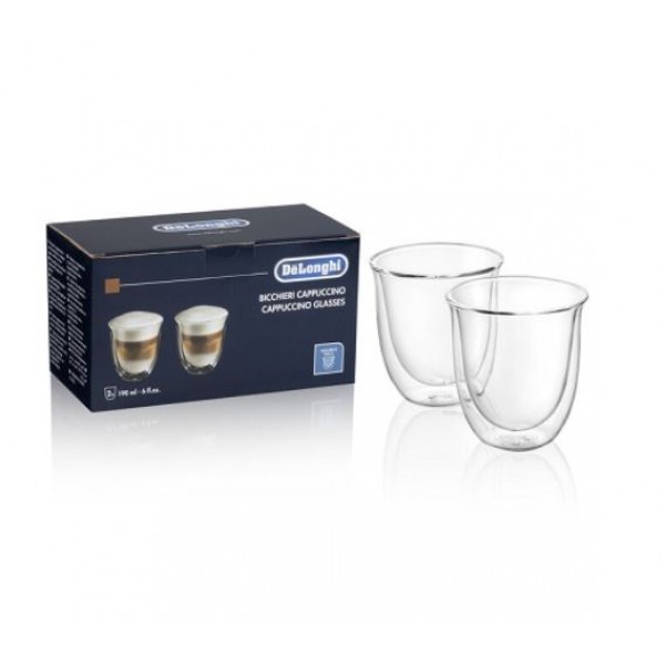 Delonghi Cappuccino Glass Set (190ml X 2pcs) - DLSC311