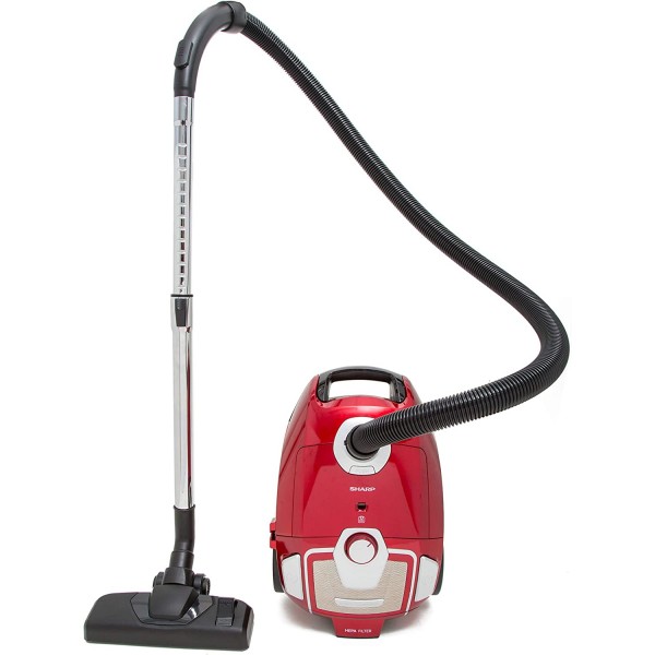 Sharp 2200Watts, Canister Vacuum Cleaner, Red - EC-BG2205A-RZ