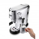 Delonghi 1300Watts, Dedica Style Pump Espresso Coffee Machine, Silver - EC685-M