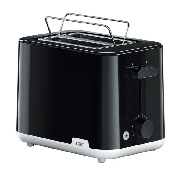 Braun 900Watts, 2 Slots Breakfast - Toaster, Black - HT1010BK