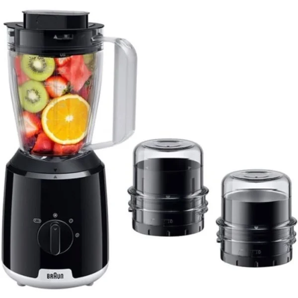 Braun 600Watts, 2 Speed Power Blender, Black - JB1023-BK