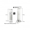 Panasonic Digital Cordless Phone, White - KX-TGK210UEW