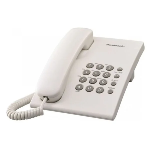 Panasonic Integrated Corded Telephone, White - KX-TS500FXW