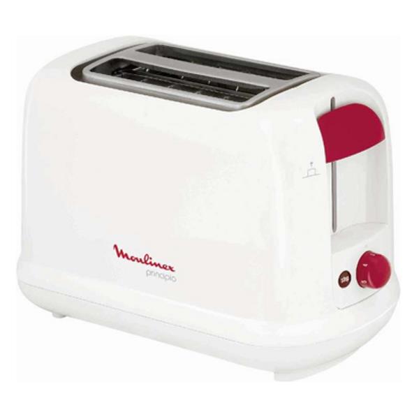 Moulinex 850Watts, 2 Slots Toaster, White - LT1601