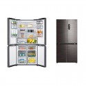 Midea 632L Capacity, Four Door Refrigerator, Jazz Black - MDRM632FG28