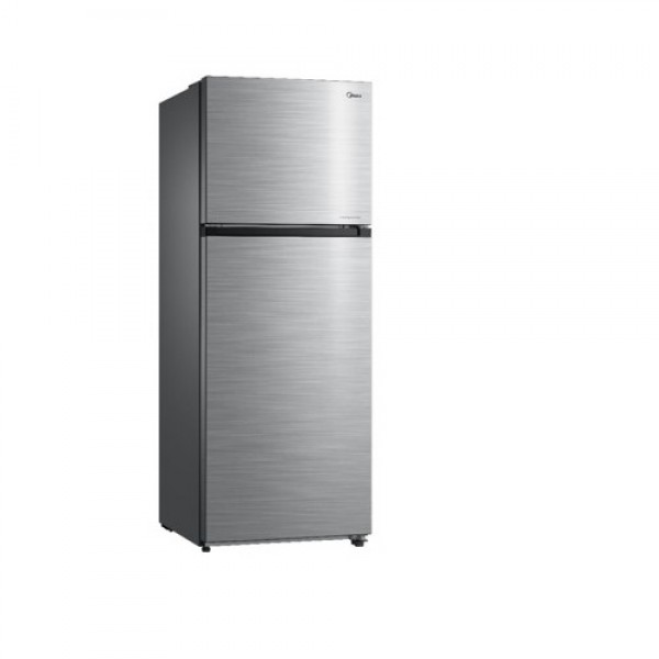 Midea 385L Capacity, Double Door Refrigerator, Silver - MDRT385MTE46