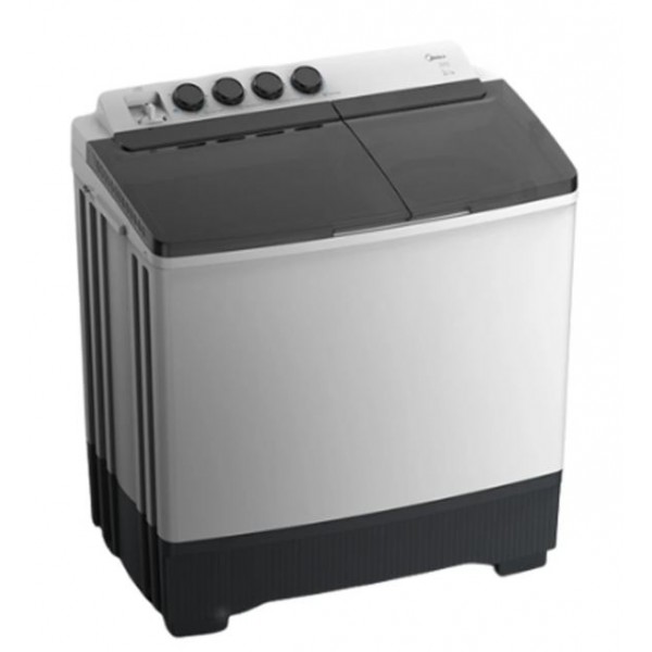 Midea 12KG Capacity, Twin Tub Washing Machine, White - MT100W120/W-GCC