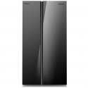 Panasonic 700L Capacity, Side by Side Refrigerator, Black - NR-BS702GKAS