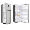 Sharp 700L Capacity, 2 Door Top Mount Refrigerator, Silver - SJ-HM700-HS3