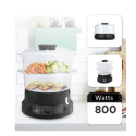 Tefal 800Watts, Mini Compact 2 Bowl Steam Cooker - VC139865