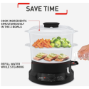 Tefal 800Watts, Mini Compact 2 Bowl Steam Cooker - VC139865