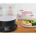 Tefal 800Watts, Mini Compact 2 Bowl Steam Cooker - VC139865