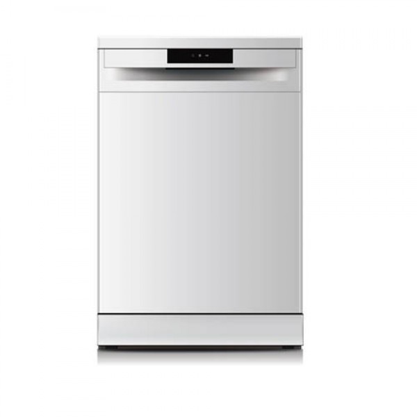 Midea 5 Programs/14 Place Settings Freestanding Dishwasher, Silver - WQP14-7605V-S
