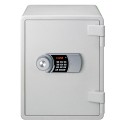 Eagle Compact Size Fire Resistant Safe, White - YES-031D(WH)