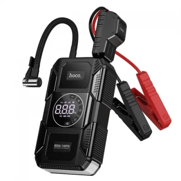 Hoco Clever Intelligent Air Pump + Emergency Start-Up Power Bank 8000mAh - QS6