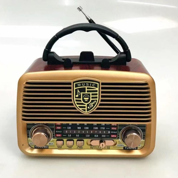 Golon RX Retro Portable Rechargeable AM SW FM Radio With Bluetooth - RX-BT1110