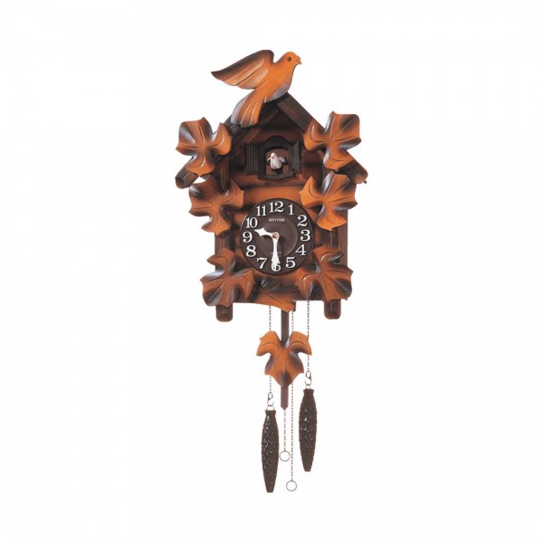 RHYTHM Cuckoo Pendulum Wall Clock - 4MJ234RH06