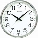 Rhythm Round White Dial Wall Clock - CMG494BR19