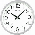 Rhythm Round White Dial Wall Clock - CMG494NR03