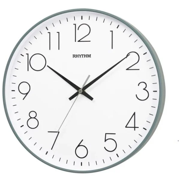 Rhythm White Dial Analog Wall Clock - CMG601NR08